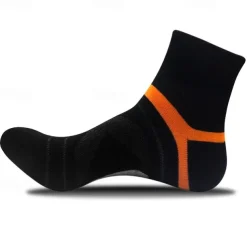 Men's 2 Pairs Multi Packs Socks Crew Socks Running Socks Casual Socks Black Blue Color Stripes Sports & Outdoor Daily Vacation Basic Medium Spring Fall Fashion Casual