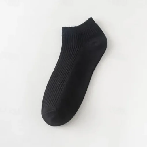Men's 10 Pairs Multi Packs Socks Running Socks Casual Socks Black White Color Plain Vacation Sports & Outdoor Daily Basic Medium Spring Fall Fashion Casual