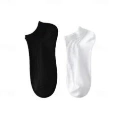 Men's 10 Pairs Multi Packs Socks Running Socks Casual Socks Black White Color Plain Vacation Sports & Outdoor Daily Basic Medium Spring Fall Fashion Casual