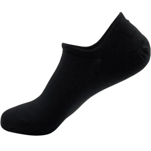 Men's 2 Pairs Socks Ankle Socks Low Cut Socks No Show Socks Black White Color Plain Outdoor Daily Wear Vacation Thin Spring & Summer Fashion Sport