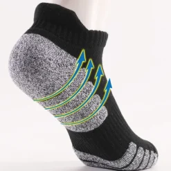 Men's 2 Pairs Socks Ankle Socks Sport Socks / Athletic Socks Low Cut Socks Black White Color Color Block Outdoor Daily Wear Vacation Medium Spring & Summer Fashion Sport