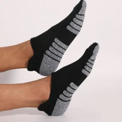 Men's 2 Pairs Socks Ankle Socks Sport Socks / Athletic Socks Low Cut Socks Black White Color Color Block Outdoor Daily Wear Vacation Medium Spring & Summer Fashion Sport