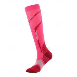 Men's 3 Pairs Socks Compression Socks Black White Color Color Block Over-the-calf Casual Daily Basic Medium Summer Spring Fall Stylish Traditional / Classic