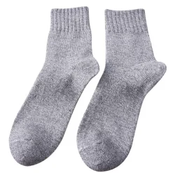 Men's 5 Pairs Socks Wool Socks Crew Socks Rainbow Color Plain Daily Wear Vacation Weekend Warm Fall & Winter Warm Ups