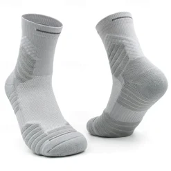 Men's 3 Pairs Sport Socks / Athletic Socks Crew Socks Black White Color Plain Casual Daily Medium Summer Spring Fall Stylish Traditional / Classic