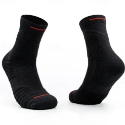 Men's 3 Pairs Sport Socks / Athletic Socks Crew Socks Black White Color Plain Casual Daily Medium Summer Spring Fall Stylish Traditional / Classic