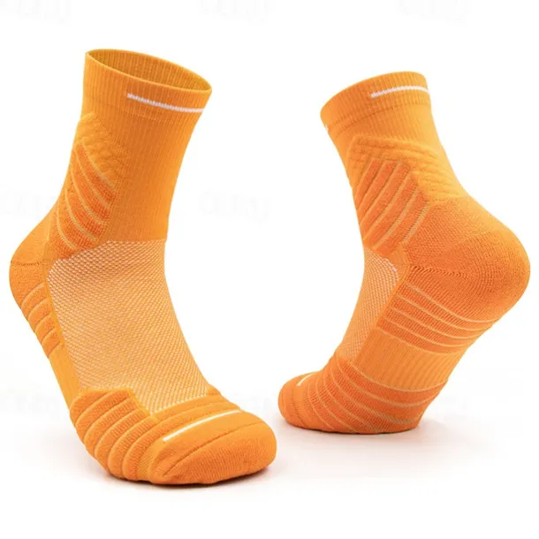 Men's 3 Pairs Sport Socks / Athletic Socks Crew Socks Black White Color Plain Casual Daily Medium Summer Spring Fall Stylish Traditional / Classic