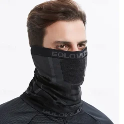 Men's 1 PCS Face Mask Fleece Neck Neck Gaiter Windproof Warm Mask Streetwear Outdoor