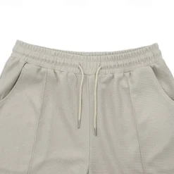 Men's 2 Piece Waffle Henley Shirt T-shirt Suits Tracksuit Short Sleeve Short Sleeves Short Pant Henley Summer Solid Color Drawing Gymnatics Casual 2 Piece Vacation Daily Wear Activewear Black White