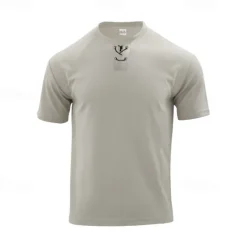 Men's 2 Piece Waffle Henley Shirt T-shirt Suits Tracksuit Short Sleeve Short Sleeves Short Pant Henley Summer Solid Color Drawing Gymnatics Casual 2 Piece Vacation Daily Wear Activewear Black White