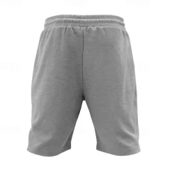 Men's 2 Piece Waffle Henley Shirt T-shirt Suits Tracksuit Short Sleeve Short Sleeves Short Pant Henley Summer Solid Color Drawing Gymnatics Casual 2 Piece Vacation Daily Wear Activewear Black White