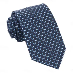 Men's 100% Silk Ties Business Formal Graphic Formal Office Work