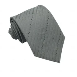 Men's 100% Silk Ties Business Solid Color Striped Formal Office Work