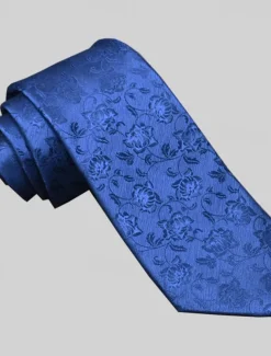 Men's 100% Silk Ties Elegant Vintage Fashion Embroidered Floral Formal Office Wedding Party