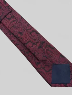 Men's 100% Silk Ties Elegant Vintage Fashion Embroidered Floral Formal Office Wedding Party