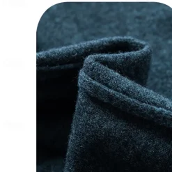 Men's 100% Wool Pullover Sweater Jumper Knit Solid Color Turtleneck Knitwear Elegant Christmas Outdoor Clothing Apparel Fall Winter Black Red S M L