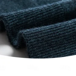 Men's 100% Wool Pullover Sweater Jumper Knit Solid Color Turtleneck Knitwear Elegant Christmas Outdoor Clothing Apparel Fall Winter Black Red S M L