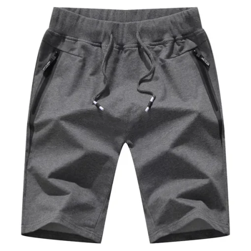Men's Active Sweat Shorts Pocket Drawstring Elastic Waist Solid Color Comfort Breathable Knee Length Sports Outdoor Daily Stylish Casual / Sporty ArmyGreen Black Inelastic