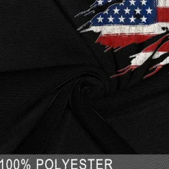 Men's American Flag Veterans Polo Shirts Golf Shirt Short Sleeve Polo Shirts Collared Shirts Streetwear Vacation Wear Party Outfits Buttons 3D Print Summer Spring Black