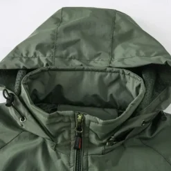 Men's American US Flag Jacket Raincoat Shell Jacket Waterproof Rain Waterproof Lightweight Casual Sports Outdoor Camping & Hiking Embroidered Side Pockets Zip Front Fall Winter Hooded Long Sleeve