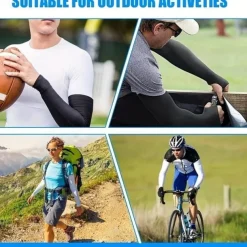 Men's And Women's Cooling Arm Sleeves, UV Sun Protection Arm Cover, Suitable For Golfing, Cycling, Running And Driving