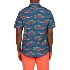 Men's Animal Dinosaur Coconut Tree Shirt Summer Hawaiian Shirt Aloha Shirt Short Sleeves Shirt Turndown Tropical Hawaiian Designer Outdoor Casual Daily White Black / Green Navy Blue 3D Print S M L