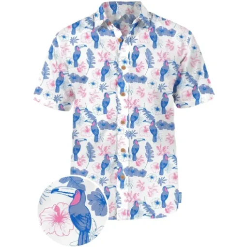 Men's Animal Dinosaur Coconut Tree Shirt Summer Hawaiian Shirt Aloha Shirt Short Sleeves Shirt Turndown Tropical Hawaiian Designer Outdoor Casual Daily White Black / Green Navy Blue 3D Print S M L