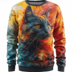 Men's Animal Dragon Sweatshirts Sweatshirt Pullover Long Sleeve Sweatshirt Crew Neck Fashion Casual Street Style 3D Print Going out Streetwear 3D Print Spring & Fall