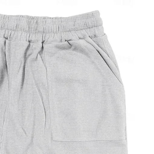 Men's Athletic Pants Sweatpants Joggers Trousers Pocket Drawstring Elastic Waist Plain Comfort Sports Outdoor Daily Fashion Casual Black White Micro-elastic