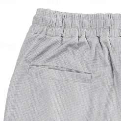 Men's Athletic Pants Sweatpants Joggers Trousers Pocket Drawstring Elastic Waist Plain Comfort Sports Outdoor Daily Fashion Casual Black White Micro-elastic