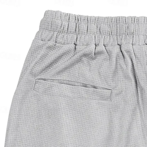 Men's Athletic Pants Sweatpants Joggers Trousers Pocket Drawstring Elastic Waist Plain Comfort Sports Outdoor Daily Fashion Casual Black White Micro-elastic