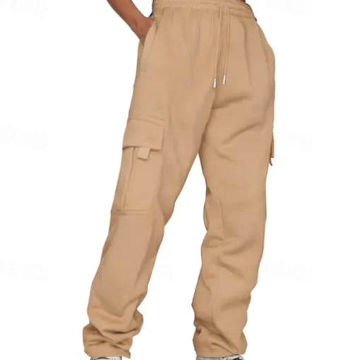 Men's Athletic Pants Sweatpants Trousers Pocket Drawstring Elastic Waist Plain Comfort Sports Outdoor Daily Fashion Casual Black Yellow Micro-elastic