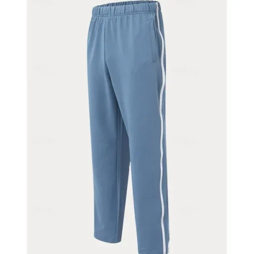 Men's Athletic Pants Sweatpants Tear Away Pants Trousers Straight Leg Sweatpants Zipper Pocket Elastic Waist Plain Comfort Sports Outdoor Daily Fashion Casual Black Blue Micro-elastic