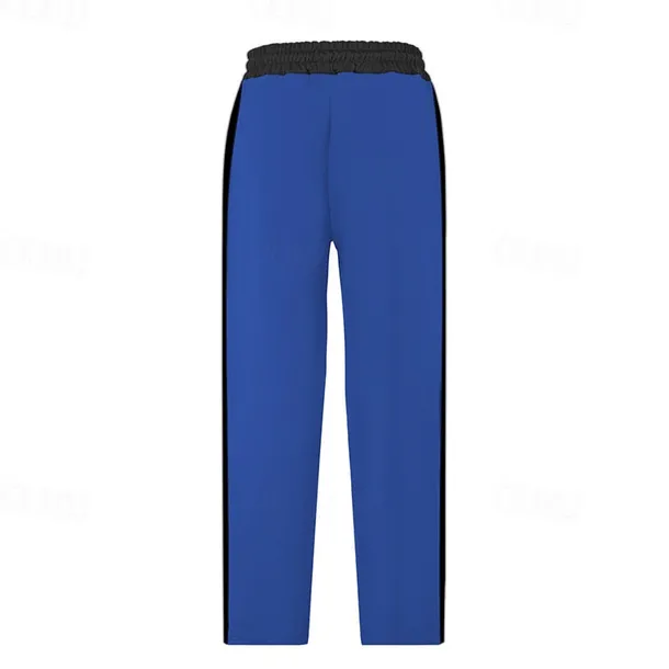 Men's Athletic Pants Wide Leg Sweatpants Trousers Pocket Drawstring Elastic Waist Color Block Comfort Sports Outdoor Daily Fashion Casual Black Red Micro-elastic