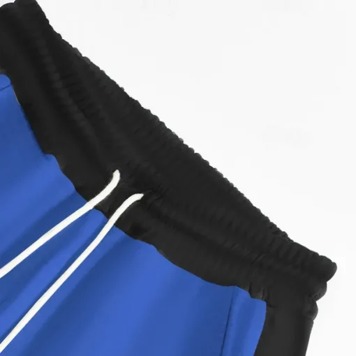 Men's Athletic Pants Wide Leg Sweatpants Trousers Pocket Drawstring Elastic Waist Color Block Comfort Sports Outdoor Daily Fashion Casual Black Red Micro-elastic