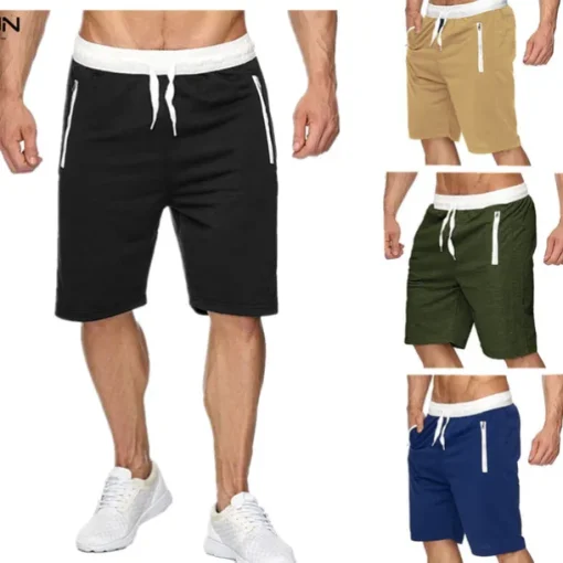 Men's Athletic Shorts Active Shorts Sweat Shorts Pocket Drawstring Solid Colored Comfort Wearable Knee Length Outdoor Daily Streetwear Casual Black Wine Micro-elastic