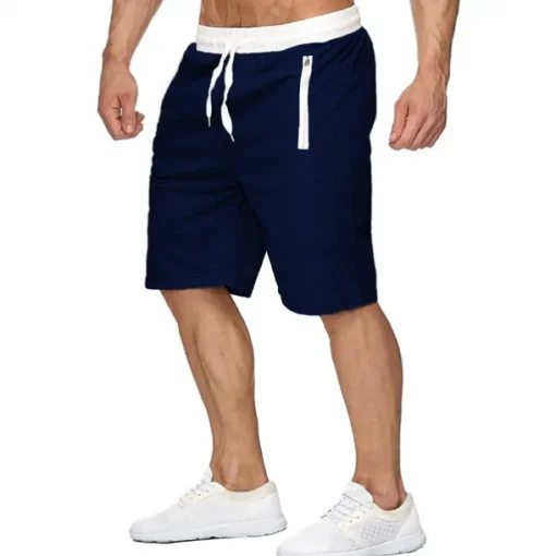 Men's Athletic Shorts Active Shorts Sweat Shorts Pocket Drawstring Solid Colored Comfort Wearable Knee Length Outdoor Daily Streetwear Casual Black Wine Micro-elastic