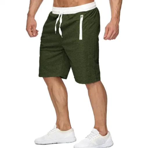 Men's Athletic Shorts Active Shorts Sweat Shorts Pocket Drawstring Solid Colored Comfort Wearable Knee Length Outdoor Daily Streetwear Casual Black Wine Micro-elastic