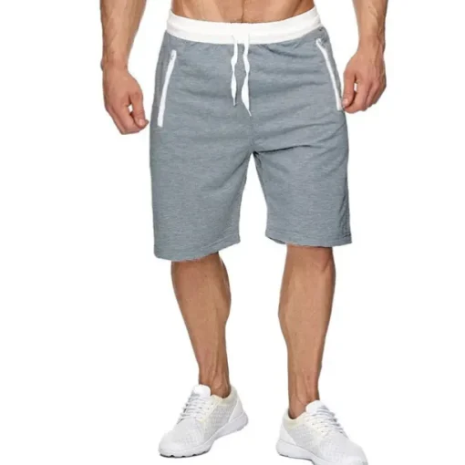 Men's Athletic Shorts Active Shorts Sweat Shorts Pocket Drawstring Solid Colored Comfort Wearable Knee Length Outdoor Daily Streetwear Casual Black Wine Micro-elastic