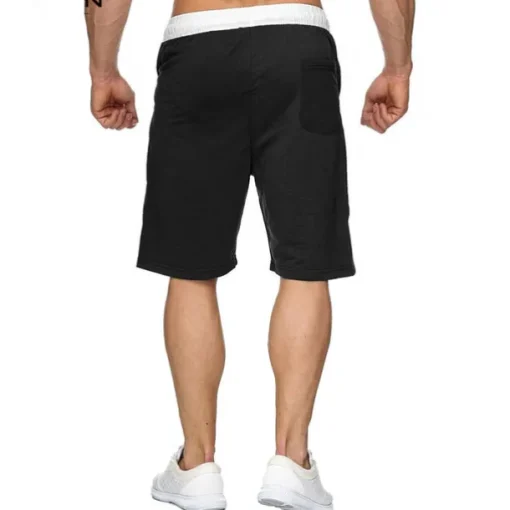 Men's Athletic Shorts Active Shorts Sweat Shorts Pocket Drawstring Solid Colored Comfort Wearable Knee Length Outdoor Daily Streetwear Casual Black Wine Micro-elastic