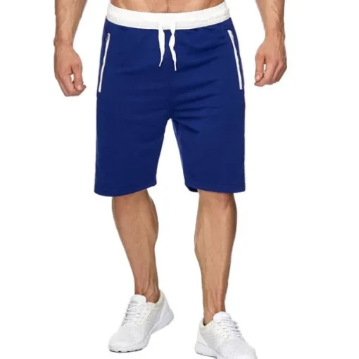 Men's Athletic Shorts Active Shorts Sweat Shorts Pocket Drawstring Solid Colored Comfort Wearable Knee Length Outdoor Daily Streetwear Casual Black Wine Micro-elastic