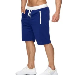 Men's Athletic Shorts Active Shorts Sweat Shorts Pocket Drawstring Solid Colored Comfort Wearable Knee Length Outdoor Daily Streetwear Casual Black Wine Micro-elastic
