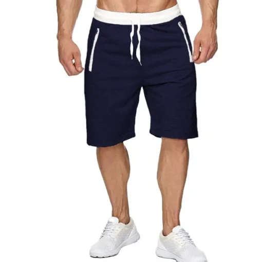 Men's Athletic Shorts Active Shorts Sweat Shorts Pocket Drawstring Solid Colored Comfort Wearable Knee Length Outdoor Daily Streetwear Casual Black Wine Micro-elastic