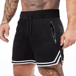 Men's Athletic Shorts Basketball Shorts Running Shorts Gym Shorts Sports Going out Weekend Breathable Quick Dry Running Casual Pocket Drawstring Elastic Waist Plain Knee Length Gymnatics Activewear