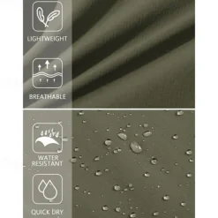 Men's Athletic Shorts Cargo Shorts Outdoor Shorts Hiking Shorts Buttons Pocket Plain Waterproof Breathable Short Outdoor Camping & Hiking Going out Sports Casual Black Green