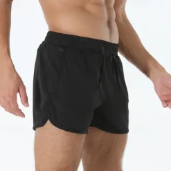 Men's Athletic Shorts Shorts Running Shorts Gym Shorts Mesh Shorts Pocket Drawstring Elastic Waist Patchwork Comfort Short Sports Outdoor Daily Going out Fashion Casual Black White Micro-elastic