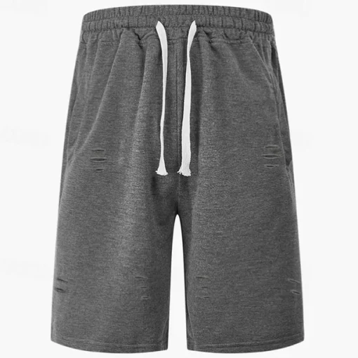 Men's Athletic Shorts Sweat Shorts Shorts Summer Shorts Pocket Drawstring Elastic Waist Plain Comfort Breathable Short Outdoor Sports Classic Casual Black Army Green
