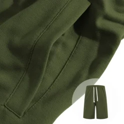 Men's Athletic Shorts Sweat Shorts Shorts Summer Shorts Pocket Drawstring Elastic Waist Plain Comfort Breathable Short Outdoor Sports Classic Casual Black Army Green