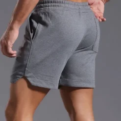 Men's Athletic Shorts Sweat Shorts Shorts Summer Shorts Pocket Drawstring Elastic Waist Plain Comfort Breathable Short Outdoor Sports Classic Casual Black White Micro-elastic
