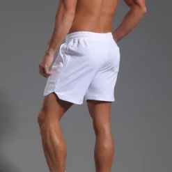Men's Athletic Shorts Sweat Shorts Shorts Summer Shorts Pocket Drawstring Elastic Waist Plain Comfort Breathable Short Outdoor Sports Classic Casual Black White Micro-elastic